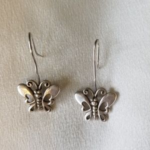 BIG SALE!!! Sterling Silver butterfly earrings.